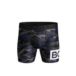 Pánské modro-zelené boxerky BB Multi Camo Per Shorts