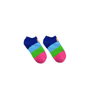 Vícebarevné kotníkové ponožky Vivid Stripes