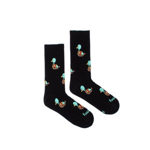 Černé vzorvané ponožky Kača v noci