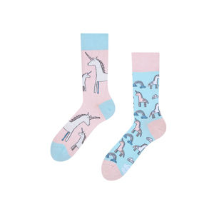 Modro-růžové ponožky Unicorn