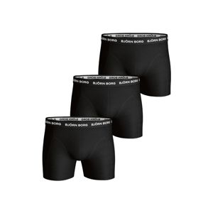 Pánské černé boxerky 3p Shorts Noos Solids Shorts - trojbalení