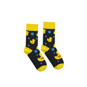 Černo-žluté ponožky Duck