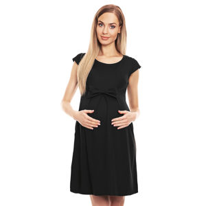 Černé těhotenské šaty 0129