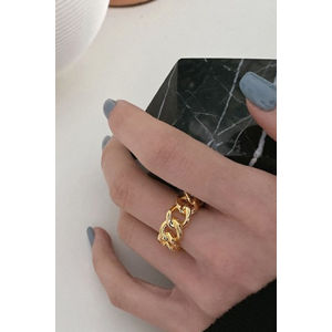 Prsten z chirurgické oceli ve zlaté barvě Kira