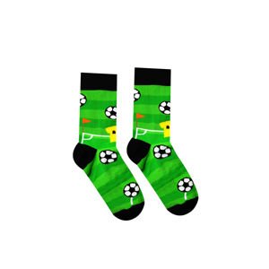 Černo-zelené ponožky Soccer