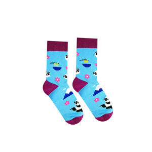 Modro-fialové ponožky Panda