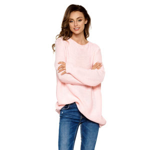 Světle růžový pulovr LS218