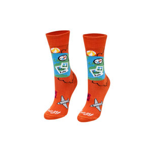 Oranžové ponožky Cestovatel