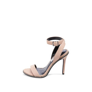 Růžové kožené sandály Sylvie