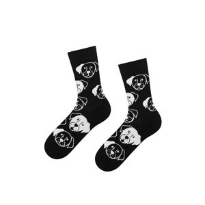 Černo-bílé ponožky Dogs