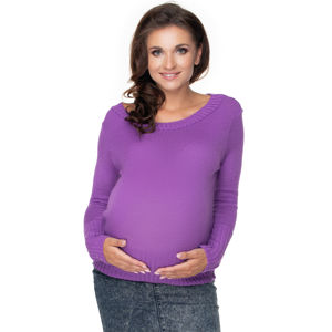 Fialový těhotenský pulovr 40038