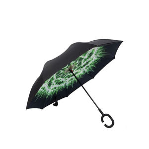 Černo-zelený deštník Cactus