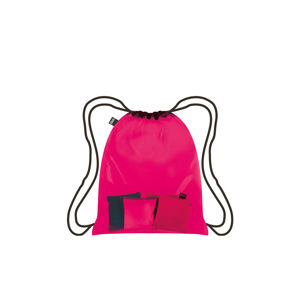 Transparentní růžový vak Transparent Pink Backpack