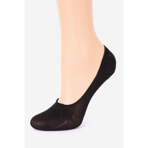 Černé balerínkové ponožky Cotton Anti-Slip