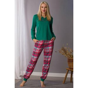 Zeleno-červený pyžamový set LNS 436