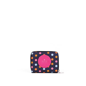 Modro-růžová tečkovaná peněženka Shany Shey
