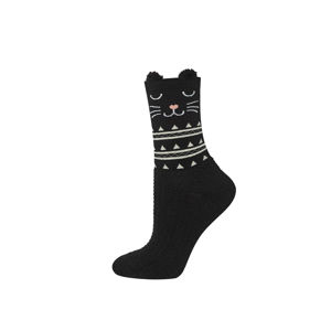 Dámské černé ponožky Kitten