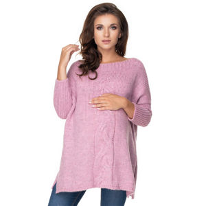 Světle fialový těhotenský pulovr 30075