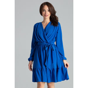 Modré šaty L053