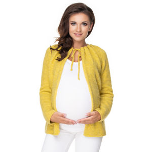 Žlutý těhotenský kardigan 30074