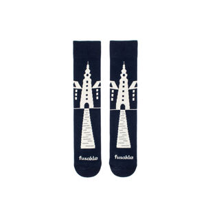 Tmavě modré vzorované ponožky Bratislava Michalská věž