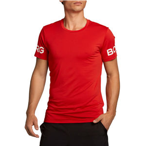 Červené pánské tričko s krátkým rukávem Borg Tee