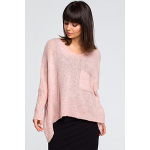 Růžový pulovr BK018