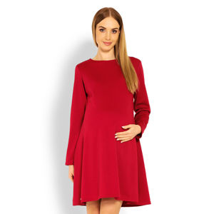Červené tehotenské šaty 1359C