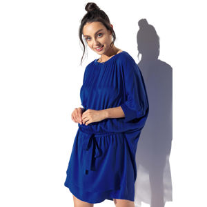Modré šaty L325