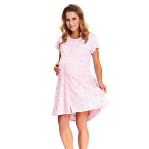 Růžová těhotenská noční košile TCB9444