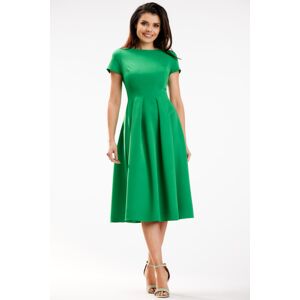 Zelené midi šaty A569