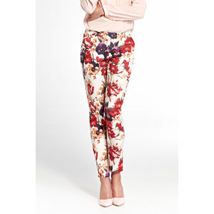 Vícebarevné květované kalhoty SD33