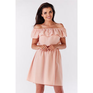 Světle růžové šaty A185