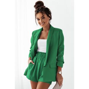 Zelený komplet sako + šortky Amanda