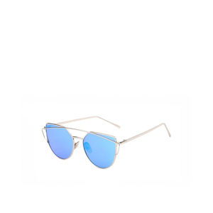 Stříbrno-modré sluneční brýle Glam Rock