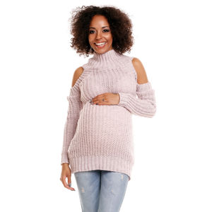 Světle růžový těhotenský pulovr 30040C