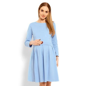 Světle modré těhotenské šaty 1628C