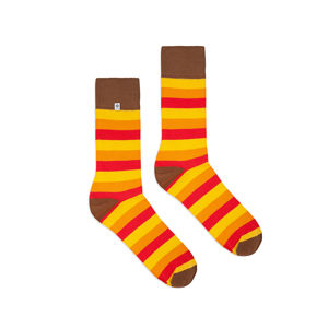 Žluto-oranžové ponožky Stripes