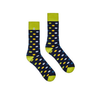 Zeleno-modré ponožky Long Dots