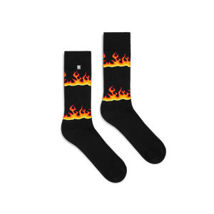 Černé ponožky Fire