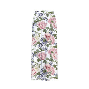 Bílo-růžová květovaná sukně CP-014 104