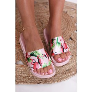 Růžové pantofle Tropical