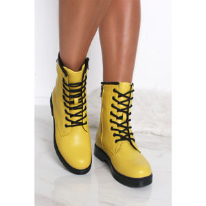 Žluté kotníkové boty 49146
