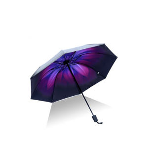Černo-fialový deštník Rudie