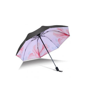 Černo-růžový deštník Claudia