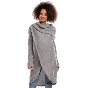 Světle šedý těhotenský pulovr 30051C