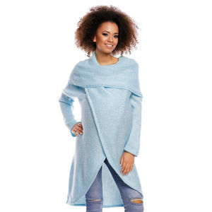 Světle modrý těhotenský pulovr 30051C