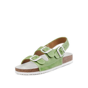 Dámské zelenobílé sandály 008462