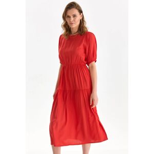 Červené dlouhé šaty DSU0151