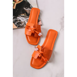 Oranžové nízké pantofle Darline